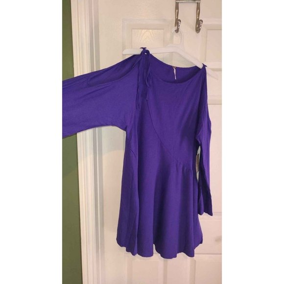 NWT Free People Tunic Mini Dress Violet Purple Size Medium - Picture 3 of 10